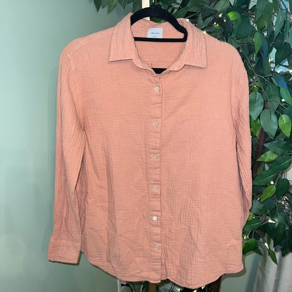 WILFRED FREE Sail Shirt from Artizia Button Down Long Sleeve Shirt Size Small